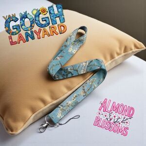 Van Gogh Almond Blossoms Print Lanyard - New